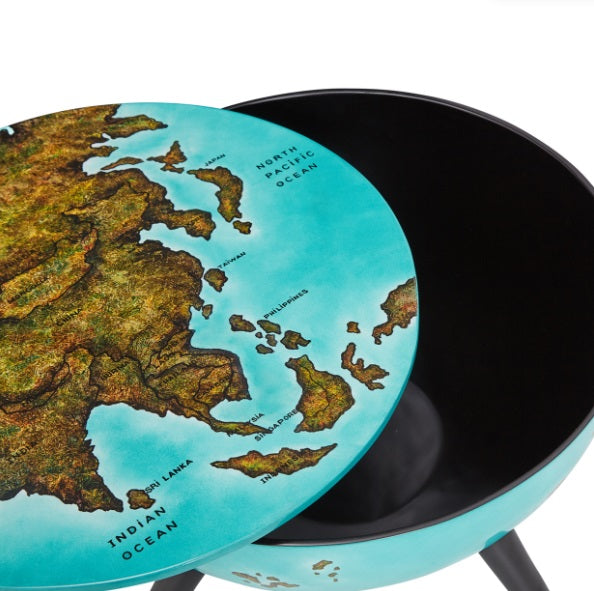 AICO Furniture Illusions Accent Map Table