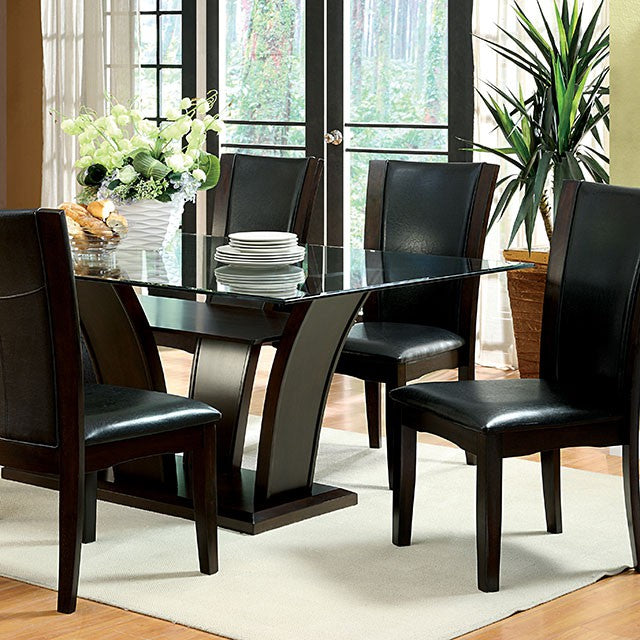 Manhattan 7 Pc Dining Table Set Cherry