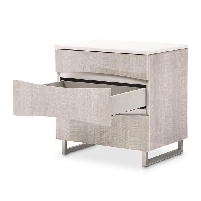AICO Marin Nightstand in Greige
