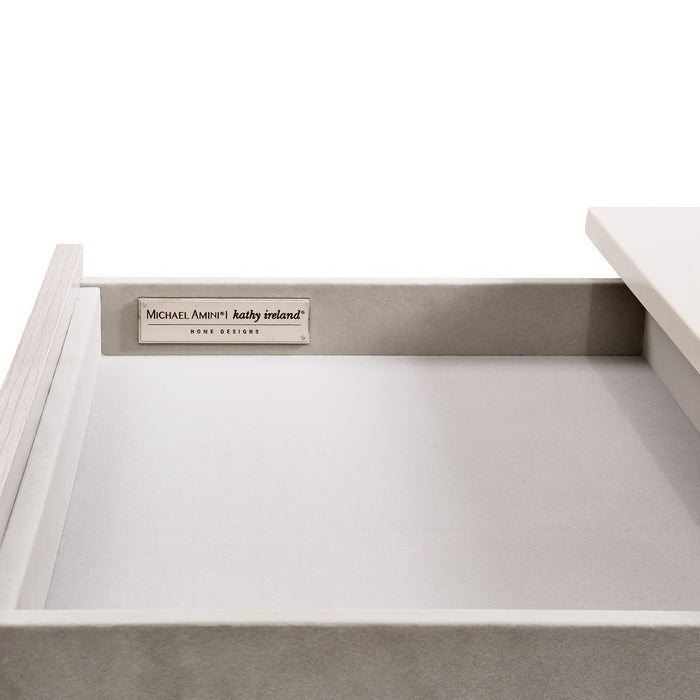 AICO Marin Nightstand in Greige