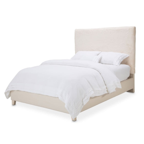 AICO Furniture Emerson Queen Upholstered Bed in Powder image
