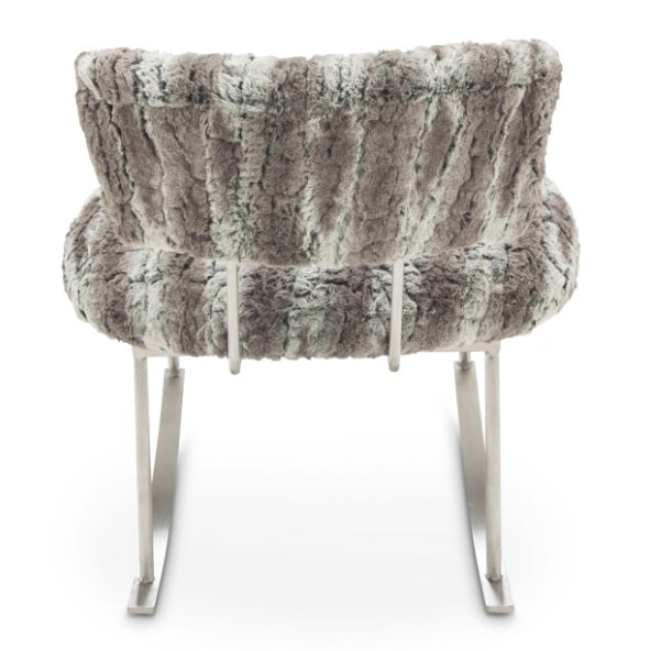 AICO Furniture A La Carte Pebble Beach Rocker Chair in Moondust