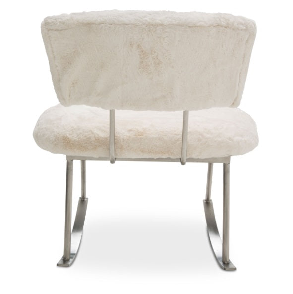 AICO Furniture A La Carte Pebble Beach Rocker Chair in Powder