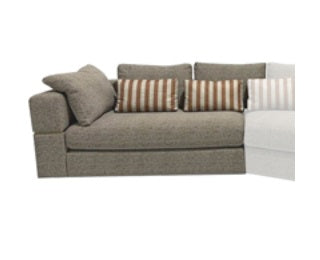 AICO Furniture Amora LAF Sofa Bonfire in Eggshell Walnut image