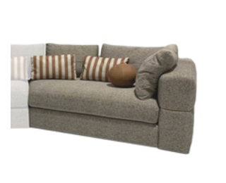 AICO Furniture Amora RAF Sofa Bonfire in Eggshell Walnut image