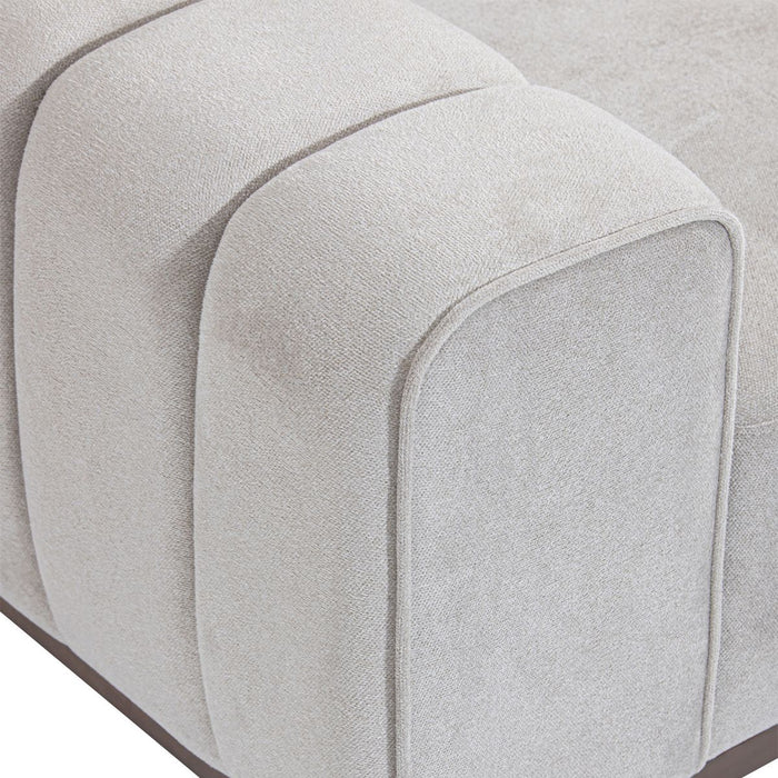 AICO Balboa Chair And A Half in Warm Walnut