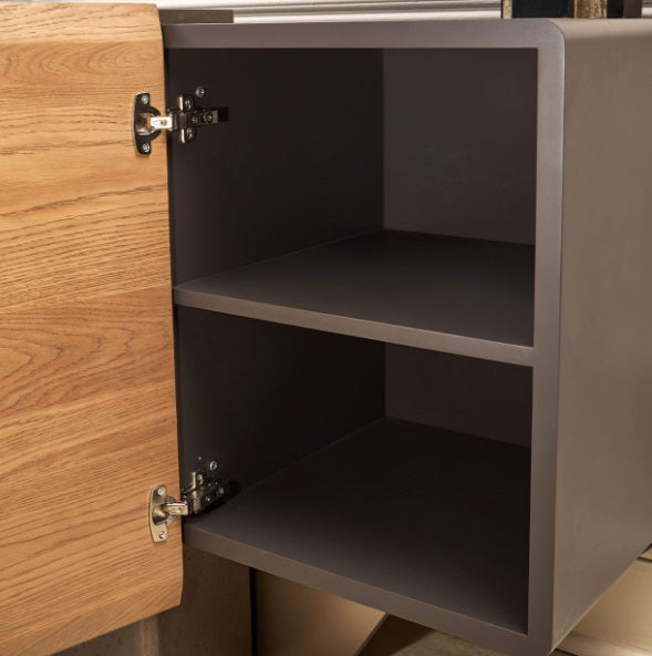 AICO Furniture Bristol Point Console Table in Saddle Brown