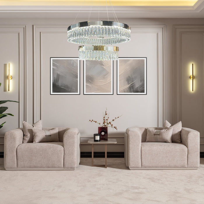 AICO Canberra End Table in Brown