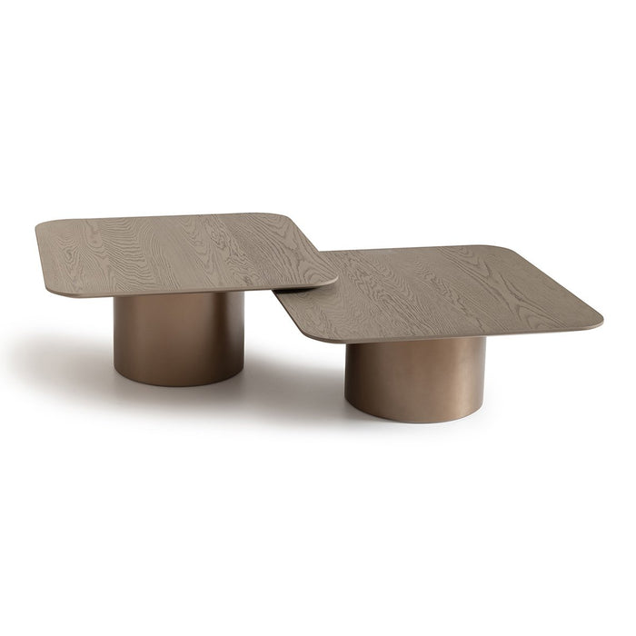 AICO Canberra Short Cocktail Table in Brown