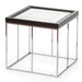 AICO Furniture Carmela End Table in Glossy Charcoal Sand image