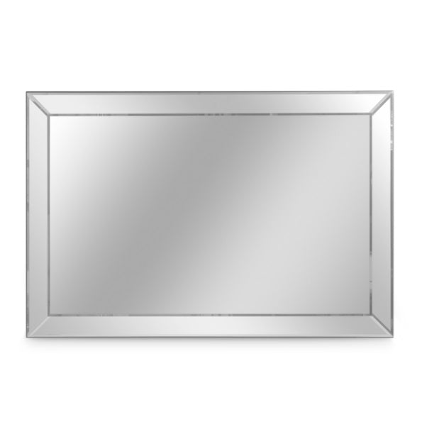 AICO Furniture Carmela Mirror in Glossy Charcoal Sand