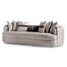 AICO Furniture Carmela Mansion Sofa Zinc in Silver image