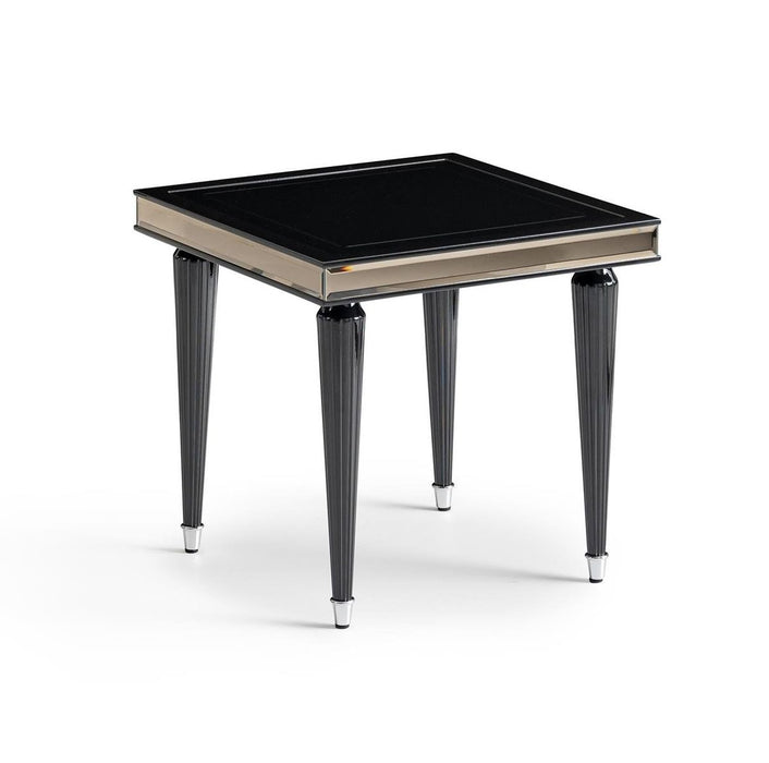 AICO La Francaise Side Table in Black Ice