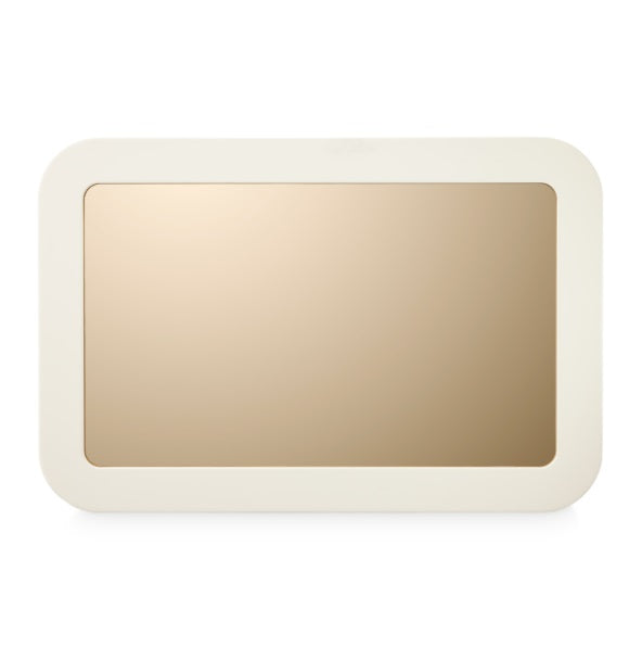 AICO Furniture Wall Mirror in Silken Matte Cream