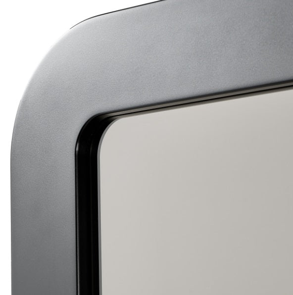 AICO Furniture Wall Mirror in Silken Matte Black