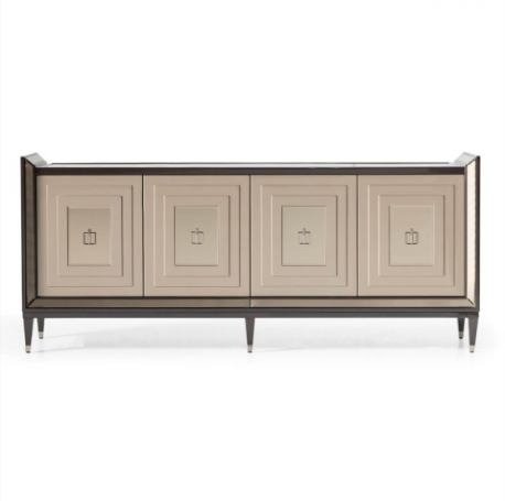 AICO Lousanne Console in Glossy Mocha Sand image