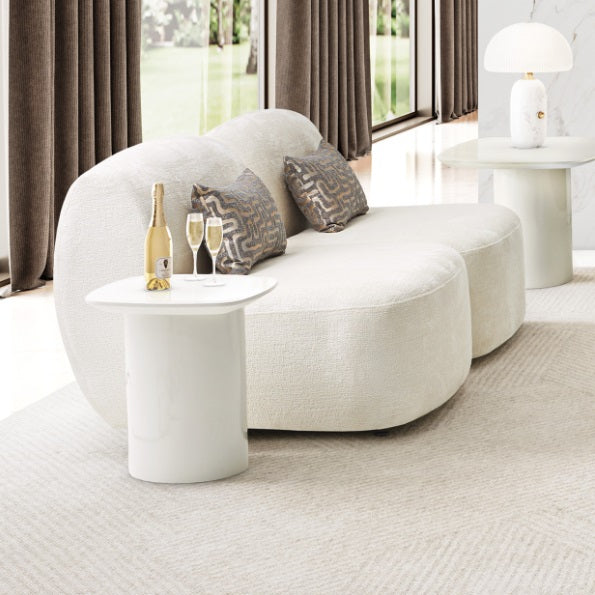 AICO Furniture Le Montreaux End Table in Cloud White