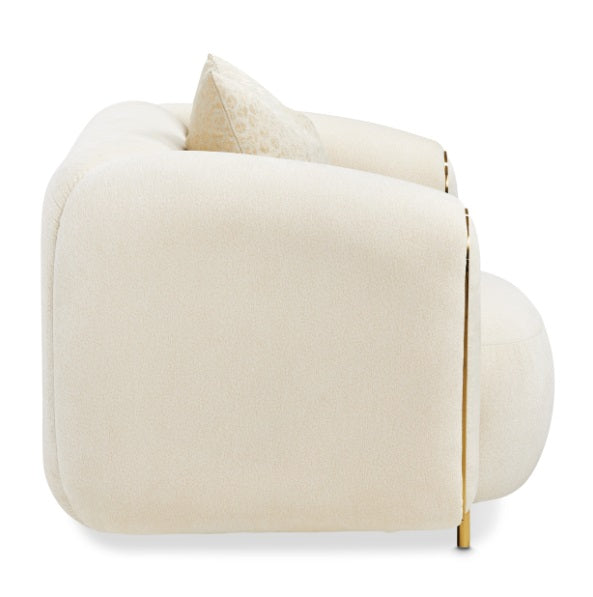 AICO Furniture Sassani Chair Crepe in Gold