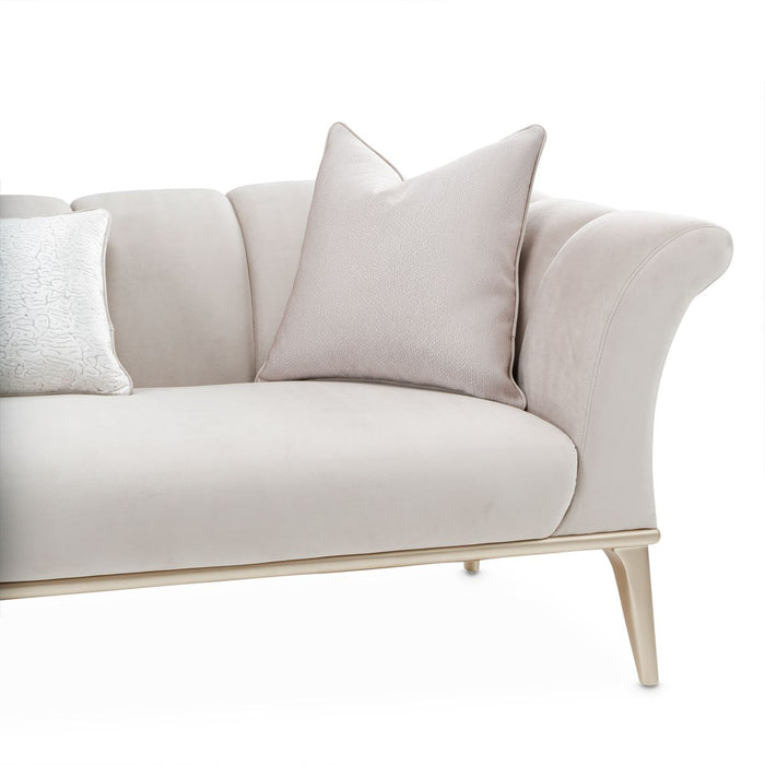 AICO Yvette Sofa in Porcini Medium Champagne