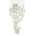 AICO Furniture Lighting Sheer Waves 18 Light Round LED Chandelier with Gold Accent/Chrome image