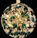 AICO Furniture Lighting Emerald Bouquet 16 Light Round Chandelier image