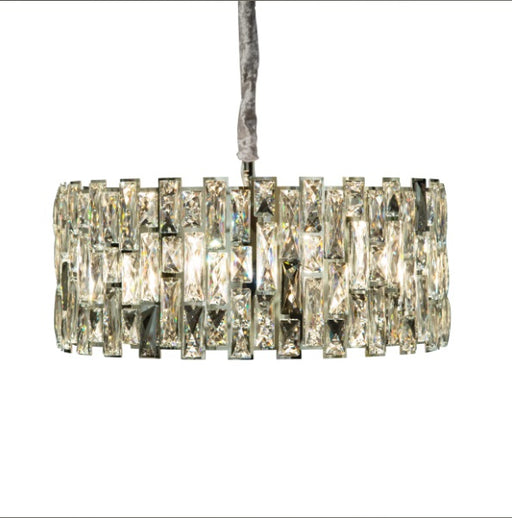 AICO Furniture Lighting Baguette 8 Light Chandelier in Clear image
