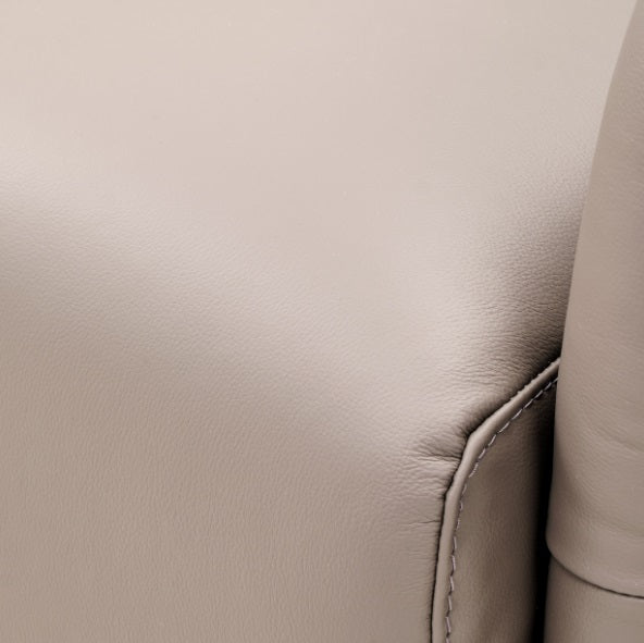 AICO Furniture Mia Bella Bergamo Accent Chair in Stainless Steel