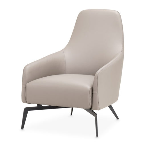 AICO Furniture Mia Bella Bergamo Accent Chair in Stainless Steel image