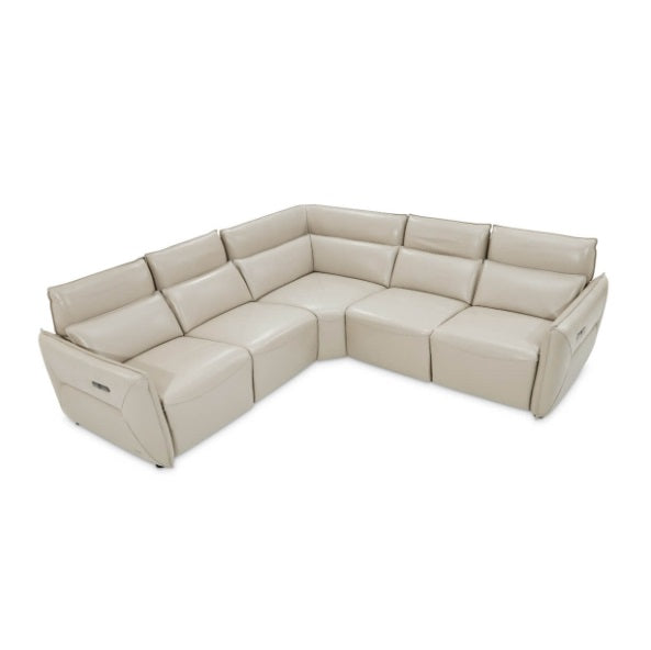 AICO Furniture Verona Storage Console in Light Gray