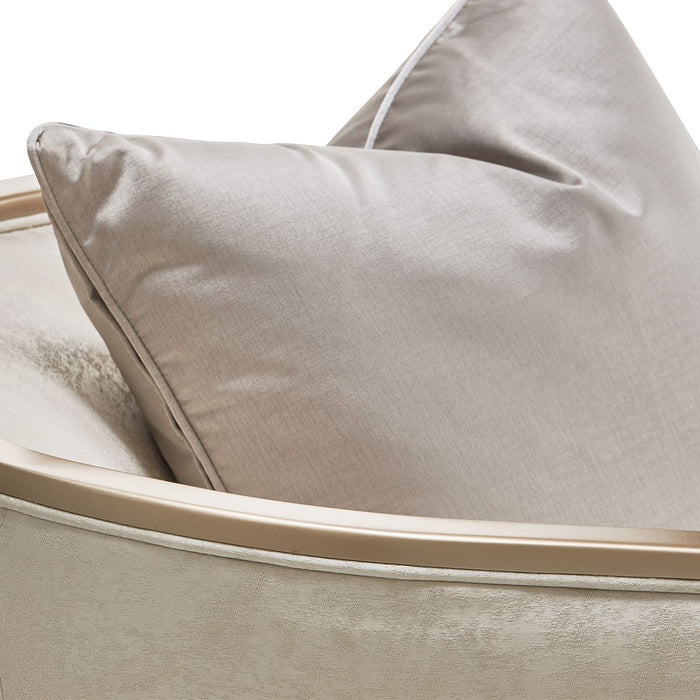 AICO Malibu Crest Chair in Chardonnay