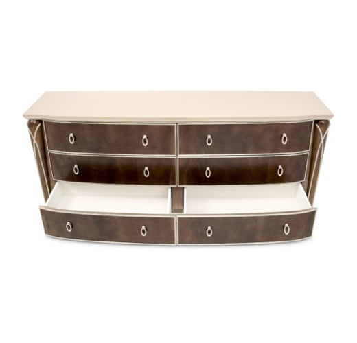 AICO Villa Cherie Dresser in Hazelnut