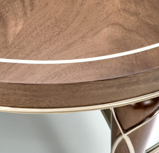 AICO Villa Cherie Oval Cocktail Table in Hazelnut