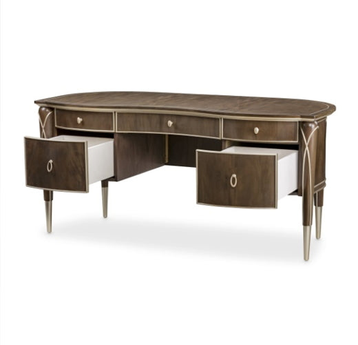 AICO Villa Cherie Desk in Hazelnut