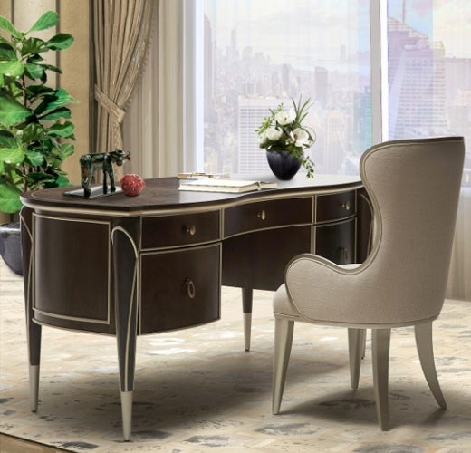 AICO Villa Cherie Desk in Hazelnut