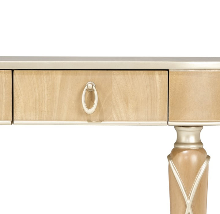 AICO Villa Cherie Console Table in Caramel
