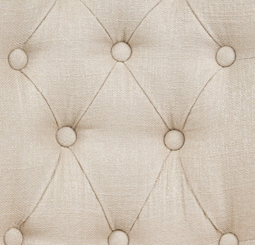 AICO Villa Cherie Tufted Vanity Chair in Hazelnut