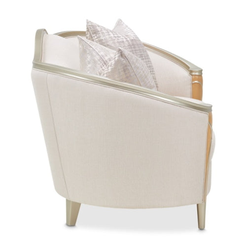 AICO Villa Cherie Loveseat in Caramel