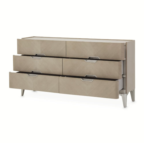 AICO Furniture Penthouse Dresser in Ash Gray