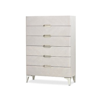 AICO Furniture Penthouse Vertical Storage Cabinet-Chest of Drawers in Ash Gray image