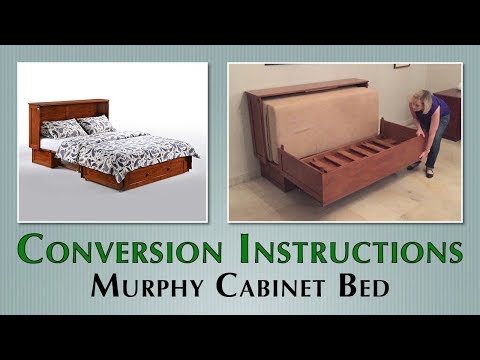 Night & Day Furniture Canada Alpine Queen Cabinet Bed Alpine Murphy Cabinet Bed - Heritage Brown EXTERNAL_VIDEO 3