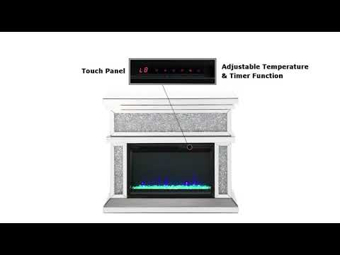 Acme Furniture Noralie Freestanding Electric Fireplace AC00511 EXTERNAL_VIDEO 1