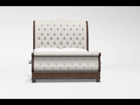 Furniture of America Lysandra California King Sleigh Bed CM7663CK-BED EXTERNAL_VIDEO 1