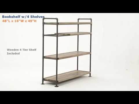 Acme Furniture Bookcases 4-Shelf AC00757 EXTERNAL_VIDEO 1