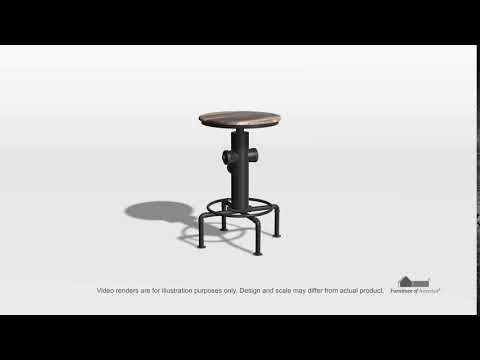 Furniture of America Foskey Counter Height Stool CM3367PC-2PK EXTERNAL_VIDEO 1