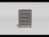 Furniture of America Lennart 5-Drawer Chest CM7386GY-C EXTERNAL_VIDEO 1