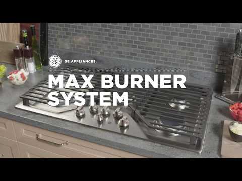 GE 36-inch Built-In Gas Cooktop with MAX Burner System JGP3036DLWW EXTERNAL_VIDEO 1