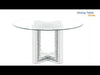 Acme Furniture Noralie Dining Table with Glass Top and Trestle Base DN00715 EXTERNAL_VIDEO 1