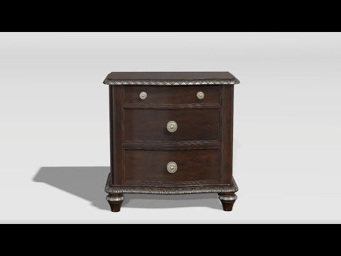 Furniture of America Europa 3-Drawer Nightstand CM7389N EXTERNAL_VIDEO 1