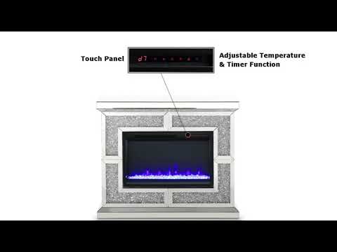 Acme Furniture Noralie Freestanding Electric Fireplace AC00512 EXTERNAL_VIDEO 1