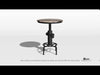 Furniture of America Round Foskey Pub Height Dining Table with Pedestal Base CM3367BT-TABLE EXTERNAL_VIDEO 1